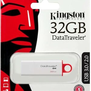 Kingston 32GB USB 3.0 DataTraveler I G4 ,Red (DTIG4/32GBCR)