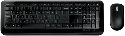 Microsoft Wireless Desktop 850 with AES - Keyboard and Mouse Combo, Multi-Media Combo Keyboard, Ergonomic design, with Bluetooth (English)