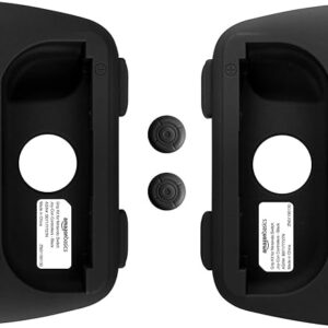 Amazon Basics Grip Kit for Nintendo Switch Joy-Con Controllers - Black