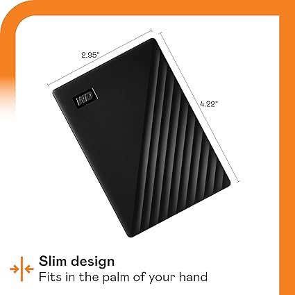 WD 1TB My Passport Portable External Hard Drive HDD, USB 3.0, USB 2.0 Compatible, Black - WDBYVG0010BBK-WESN - Image 4