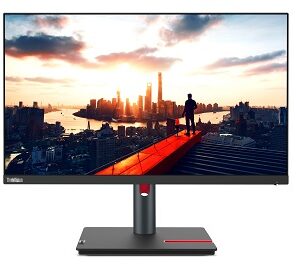 Lenovo ThinkVision P24h-30 24" Class WQHD LED Monitor - 16:9 - Raven Black