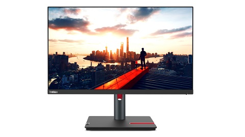 Lenovo ThinkVision P24h-30 24" Class WQHD LED Monitor - 16:9 - Raven Black