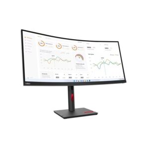 Lenovo ThinkVision T34w-30 34" Class UW-QHD Curved Screen LED Monitor - 21:9 - Raven Black