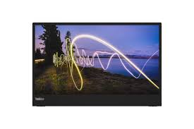 Lenovo ThinkVision M15 16" Class Full HD LED Monitor - 16:9 - Raven Black